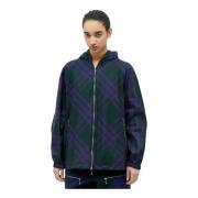 Nylon-Twill Windbreaker Jacket Burberry , Purple , Dames