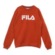 Zomer Fig Crewneck Sweatshirt Fila , Orange , Heren