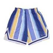 Gestreepte Mesh Basketbalshorts Marineblauw/Lila/Geel Karl Kani , Mult...