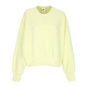 Luminous Green Crewneck Sweatshirt Plush Mod Nike , Green , Dames