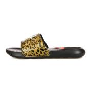 Gedrukte Slide Pantoffels Chutney/Wit/Zwart Nike , Yellow , Dames