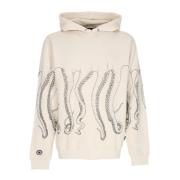 Lichtgewicht Hoodie Zwart/Wit Octopus , Beige , Heren