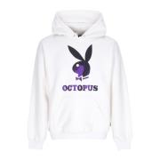 Playboy Logo Hoodie Wit Octopus , White , Heren