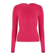 Roze Aansluitende Lange Mouw Top Nina Ricci , Pink , Dames