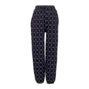 Monogram Zwart Sweatpants Fleece Tracksuit Dolly Noire , Black , Heren