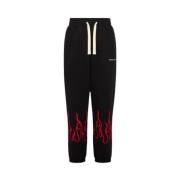 Zwarte broek met geborduurde vlammen Vision OF Super , Black , Heren