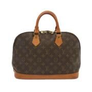 Pre-owned Canvas handbags Louis Vuitton Vintage , Brown , Dames