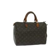 Pre-owned Canvas handbags Louis Vuitton Vintage , Brown , Dames