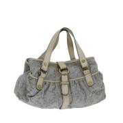 Pre-owned Canvas handbags Celine Vintage , Blue , Dames