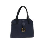 Pre-owned Canvas handbags Dior Vintage , Blue , Dames