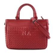 Pre-owned Leather shoulder-bags Bottega Veneta Vintage , Red , Dames