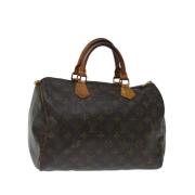 Pre-owned Handbag Louis Vuitton Vintage , Brown , Dames