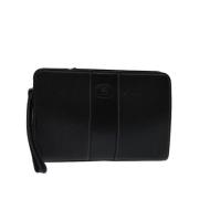 Pre-owned Leather clutches Burberry Vintage , Black , Dames