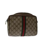 Pre-owned Canvas gucci-bags Gucci Vintage , Beige , Dames