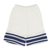 Gestreept gebreide shorts Arte Antwerp , White , Heren