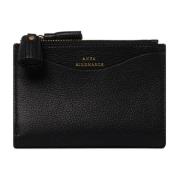 Zwarte ritsportemonnee met rode binnenkant Anya Hindmarch , Black , He...