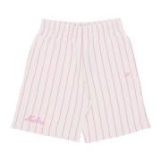 Gestreepte Tracksuit Shorts Off White New Era , Pink , Heren