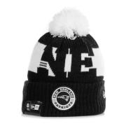 Sporty Pom Pom Men's Hat New Era , Black , Heren