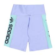 Hoge Glans Fietsbroek Blauwe Dageraad Adidas , Blue , Heren