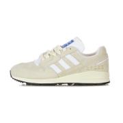 Crème Witte Lage Sneaker met 3 Strepen Adidas , Beige , Heren