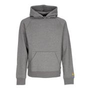 Donkergrijze hoodie met gouden accenten Carhartt Wip , Gray , Heren