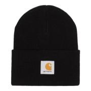 Zwarte Acryl Watch Hat Carhartt Wip , Black , Heren