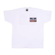 Klassieke Witte Tee met Ogenprint Obey , White , Heren