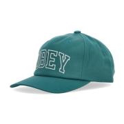 Klassieke Snapback Fanfare Gebogen Klep Pet Obey , Green , Heren