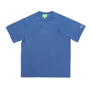 Galaxies Relaxte Blauwe Heren T-shirt HUF , Blue , Heren