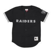 Lasrai Zwart NFL T-Shirt Mesh Mitchell & Ness , Black , Heren