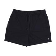 Zwarte Twill Heren Shorts met Zakken Element , Black , Heren