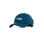 Gebogen Klep Pet Lineair Logo Blauw Fila , Blue , Heren