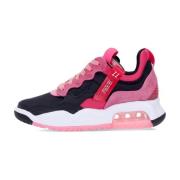 Zwarte lage sneaker met roze accenten Jordan , Pink , Dames