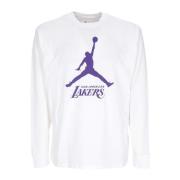 Lakers Longsleeve Tee Wit Jordan , White , Heren