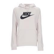 Essential Hoodie Lt Orewood Brn/Black Nike , White , Dames