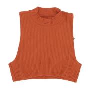 Sportswear Chill Knit Rib Crop Tank Nike , Brown , Dames