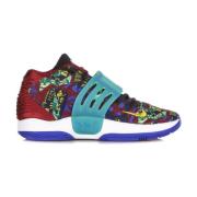 Hoge Basketbalschoen Kd14 Saffier/Meloen Nike , Multicolor , Heren