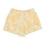 Wave Dye Shorts Dames Sportkleding Nike , Yellow , Dames