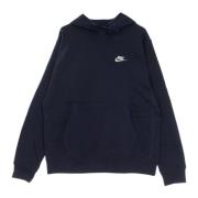 Midnight Navy Fleece Hoodie Nike , Blue , Heren