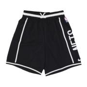 Brooklyn Nets Basketbalshorts Zwart Nike , Black , Heren