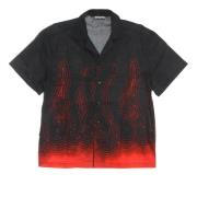 Zwarte korte mouw shirt Abyss Octopus , Black , Heren