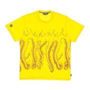 Octopus Logo Tee Geel T-shirt Octopus , Yellow , Heren