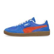 Blauw/Oranje Suède Lage Schoen Puma , Blue , Heren