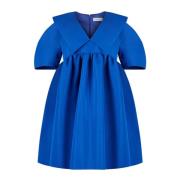 Blauwe Taffeta Babydoll Jurk Nina Ricci , Blue , Dames