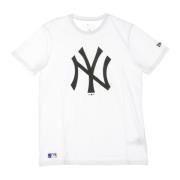 MLB Team Logo Tee in Wit/Zwart New Era , White , Heren