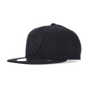 Lasrai Zwarte Platte Klep Pet New Era , Black , Unisex