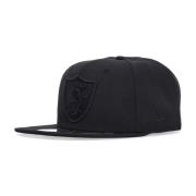 Lasrai Zwart Platte Klep Pet New Era , Black , Unisex