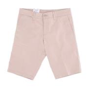 Slim Fit Korte Broek met Zakken Carhartt Wip , Pink , Heren