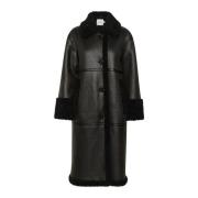 Stijlvolle Slelora Coat Jas Zwart Soaked in Luxury , Black , Dames