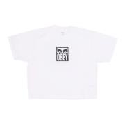 Witte Crop Tee Dames T-shirt Obey , White , Dames